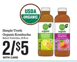 Mariano's Simple Truth Organic Kombucha offer