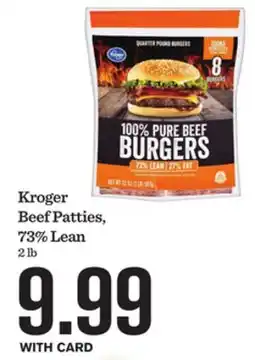 Mariano's Kroger Beef Patties, 73% Lean offer