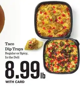 Mariano's Taco Dip Trays offer