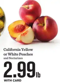 Mariano's California Yellow or White Peaches offer