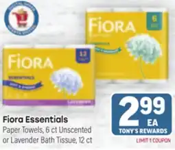 Tony’s Fresh Market Fiora Essentials offer