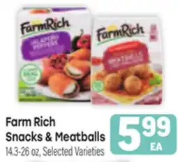 Tony’s Fresh Market Farm Rich Snacks & Meatballs offer