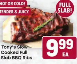 Tony’s Fresh Market Tony's Slow Cooked Full Slab BBQ Ribs offer