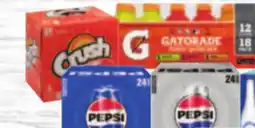 Tony’s Fresh Market Pepsi, Diet Pepsi or Crush or Gatorade offer