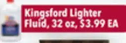 Tony’s Fresh Market Kingsford Lighter Fluid offer