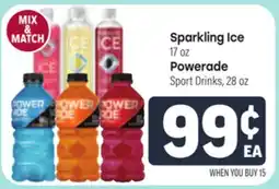Tony’s Fresh Market Sparkling Ice or Powerade offer