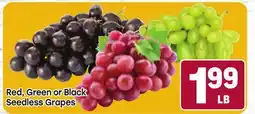 Tony’s Fresh Market Red, Green or Black Seedless Grapes offer