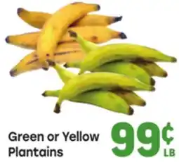 Tony’s Fresh Market Green or Yellow Plantains offer