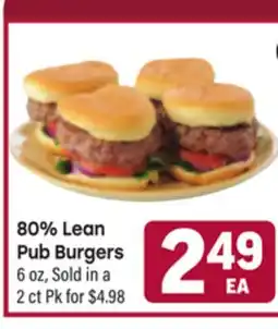 Tony’s Fresh Market 80% Lean Pub Burgers offer