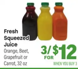 Tony’s Fresh Market Fresh Squeezed Juice offer