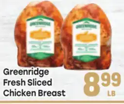 Tony’s Fresh Market Greenridge Fresh Sliced Chicken Breast offer
