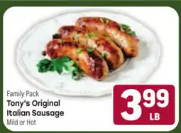 Tony’s Fresh Market Tony's Original Italian Sausage offer