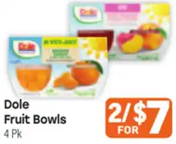 Tony’s Fresh Market Dole Fruit Bowls offer