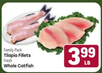 Tony’s Fresh Market Family Pack Tilapia Fillets Fresh Whole Catfish offer