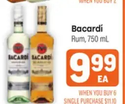 Tony’s Fresh Market Bacardí Rum offer