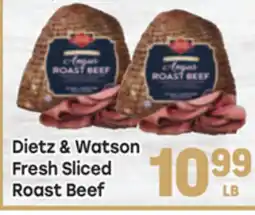Tony’s Fresh Market Dietz & Watson Fresh Sliced Roast Beef offer