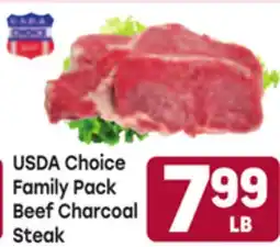Tony’s Fresh Market USDA Choice Family Pack Beef Charcoal Steak offer
