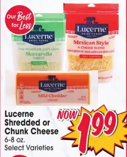 Jewel-Osco Lucerne Shredded or Chunk Cheese offer