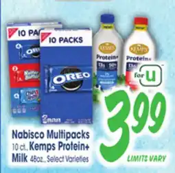 Jewel-Osco Nabisco Multipacks, Kemps Protein+ Milk offer