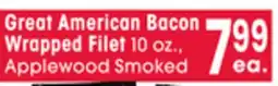 Jewel-Osco Great American Bacon Wrapped Filet offer
