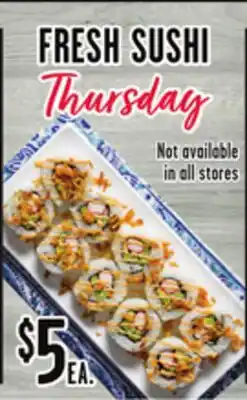 Jewel-Osco FRESH SUSHI offer