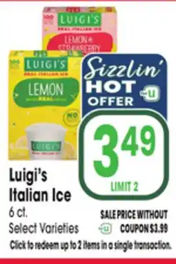 Jewel-Osco Luigi's Italian Ice offer