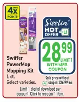 Jewel-Osco Swiffer PowerMop Mopping Kit offer