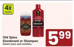 Jewel-Osco Old Spice Deodorant or Shampoo offer