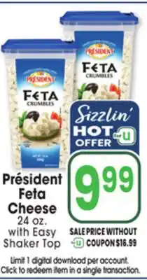 Jewel-Osco Président Feta Cheese offer