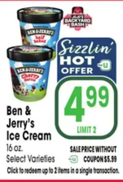 Jewel-Osco Ben & Jerry's Ice Cream offer