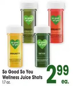 Jewel-Osco So Good So You Wellness Juice Shots offer