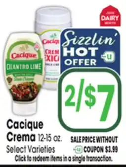 Jewel-Osco Cacique Crema offer