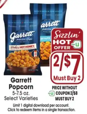 Jewel-Osco Garrett Popcorn offer