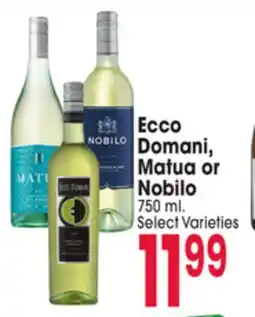 Jewel-Osco Ecco Domani, Matua or Nobilo offer