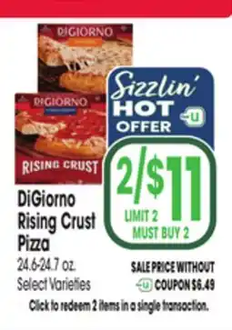 Jewel-Osco DiGiorno Rising Crust Pizza offer