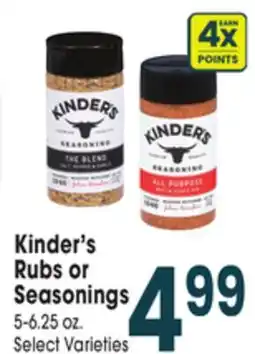 Jewel-Osco Kinder's Rubs or Seasonings offer