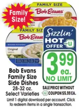 Jewel-Osco Bob Evans Family Size Side Dishes offer