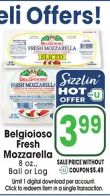 Jewel-Osco Belgioioso Fresh Mozzarella offer