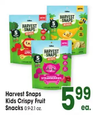 Jewel-Osco Harvest Snaps Kids Crispy Fruit Snacks offer