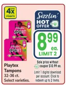 Jewel-Osco Playtex Tampons offer