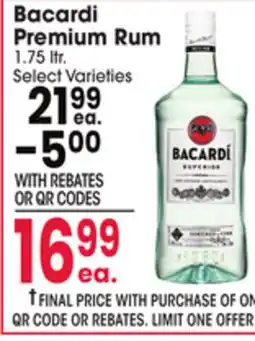 Jewel-Osco Bacardi Premium Rum offer
