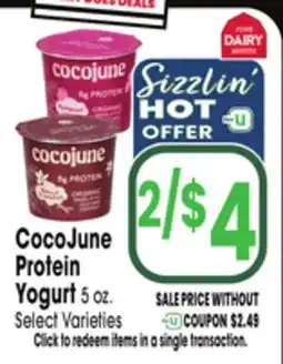 Jewel-Osco CocoJune Protein Yogurt offer