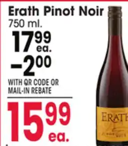 Jewel-Osco Erath Pinot Noir offer