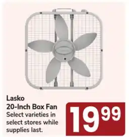Jewel-Osco Lasko 20-Inch Box Fan offer