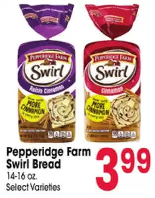 Jewel-Osco Pepperidge Farm Swirl Bread offer