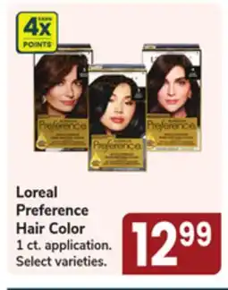 Jewel-Osco Loreal Preference Hair Color offer