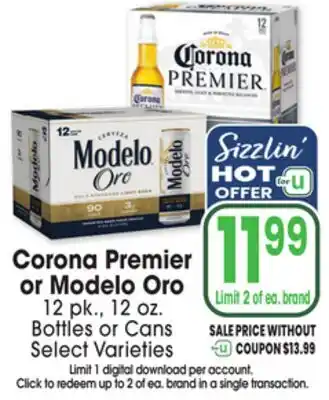 Jewel-Osco Corona Premier or Modelo Oro offer