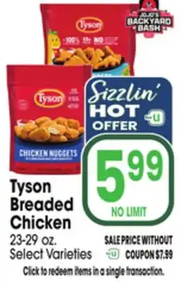Jewel-Osco Tyson Breaded Chicken offer