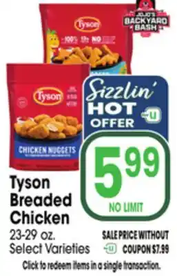 Jewel-Osco Tyson Breaded Chicken offer