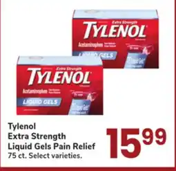 Jewel-Osco Tylenol Extra Strength Liquid Gels Pain Relief offer